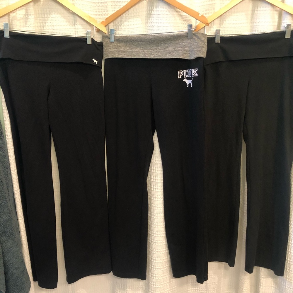 Lot of 3 Victoria’s Secret Pink Yoga Pants